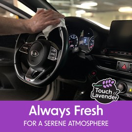 Wipex Auto Interior Car Cleaning Wipes - Plant Based Car Wipes - Lavender Essence, UV Protectant, Safe for Vinyl, Rubber, Plastic, Leather, Chrome, Non-Greasy Matte Finish, 40 Count (Pack of 3)