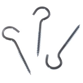 80mm Hooks Screw in Heavy Duty Steel Ceiling Cup Hook Hanging Eye Picture Outdoor Light(Pack of 8)