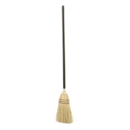 Rubbermaid Commercial Products Lobby Straw/Corn Broom Brown 38-Inch Indoor/Outdoor Broom for Courtyard/Garage/Lobby/Mall/Office