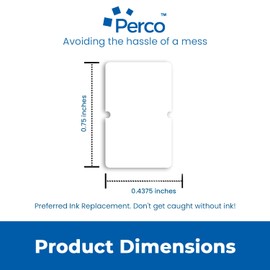 Perco Zip White Labels - 1 Sleeve - 5,000 Blank Price Marking Labels