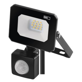 EMOS SIMPO LED Spotlight 10 W with Motion Sensor Waterproof Floodlight for Wet Room or Outdoor Use Super Bright 1000 lm Neutral White 4000 K Life 25,000 Hours Includes 20 cm Connection Cable