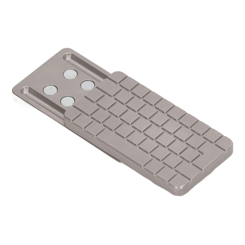 Magnetic Push Slider Computer Keyboard Printing Metal Fingertip Push Card