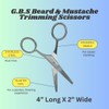 G.B.S Fragrance-Free Extra Strong Hold Mustache Wax, Black Beard Filler