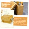 Alipis Bamboo Stainless Steel Pump Bottles 2 Pcs Refillable Soap