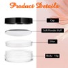 2 Pcs Empty Makeup Container, 10ml/0.34oz Plastic Travel Powder Container