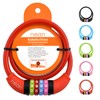 Nean children's-bicycle-cable-lock, number code combination lock in colourful design, 10