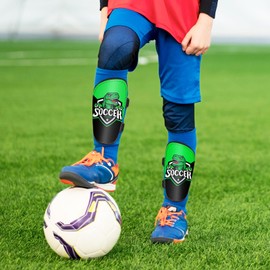 Shin Guards Soccer Kids Boys Girls, Shin Guard Protection Gear for 2-8 Years Old, Football Shin Pads with Adjustable Straps