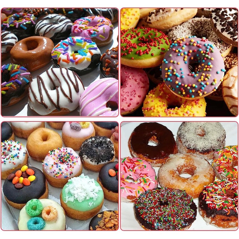 SYCYKA Moldes Para Donas y Rosquillas de Silicona Antiadherente -