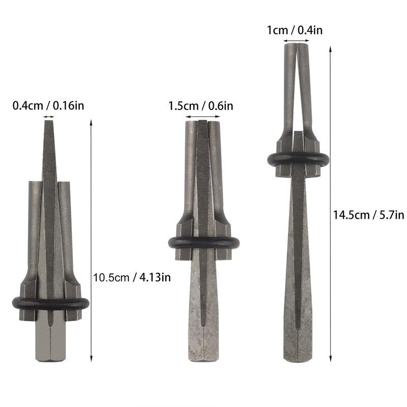 5 Packs 5/8 inch Stone Splitter, Wedge and Feather Shims,