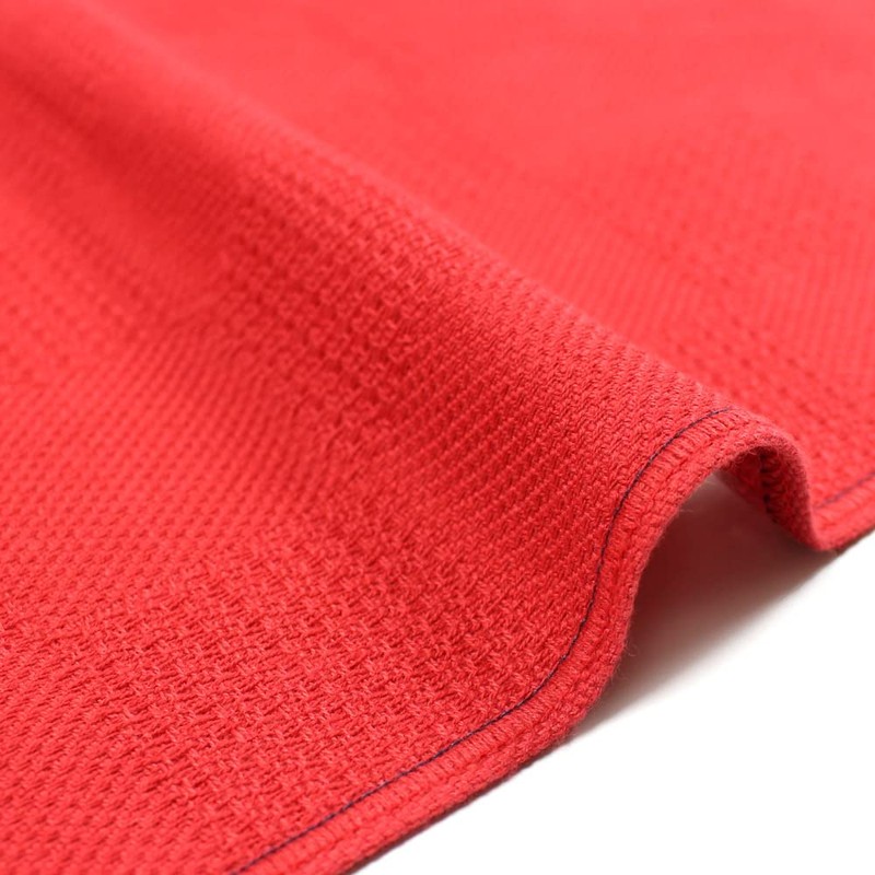 Imabari Towel Iori Non-Pile (Non-Pile) Face Towel (Red)