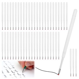 30 Pcs Ballpoint Pen Refills, Replaceable Retractable Black Ink Ballpoint Pens Refill for Rollerball Pen Compatible with Most Refills, Smooth Writing Medium Point Pens Office School Supplies