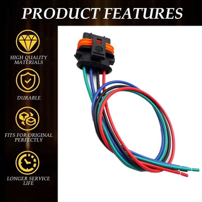 Set of 5 Electrical Ignition Coil Connector Plug Harness Compatible