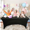 AMFUN 2 Pack 6FT Kitchen Spandex Table Cloth, Stretch Rectangular
