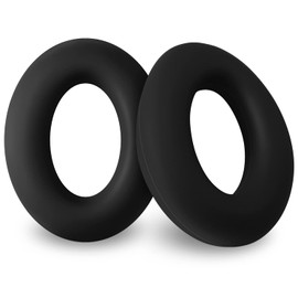 Geiomoo Silicone Earpads for Bose QuietComfort, QC45, QC35 I, QC35 II, QC25, QC15, AE2 Headphones, Replacement Ear Cushions Cover (Black)