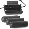 (4-Pack) Large Black Outdoor Extension Cord Plug Protector for AWG12/14/16