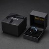 King Will Mens 8mm Black Tungsten Carbide Wedding Ring Blue