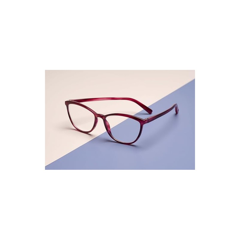 Peepers by PeeperSpecs Women's Bengal Cat Eye Reading Glasses, Magenta