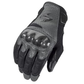 ScorpionEXO Vortex Air Motorcycle Riding Gloves Carbon Fiber Knuckles Touchscreen Compatible (Grey - X-Large)