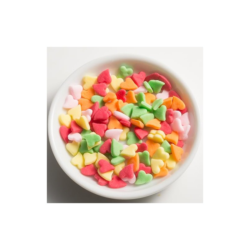 Fuzawa Shoten Sugar Topping (Heart) 0.3 oz (8 g) (Edible/Topping/Decoration/Handmade
