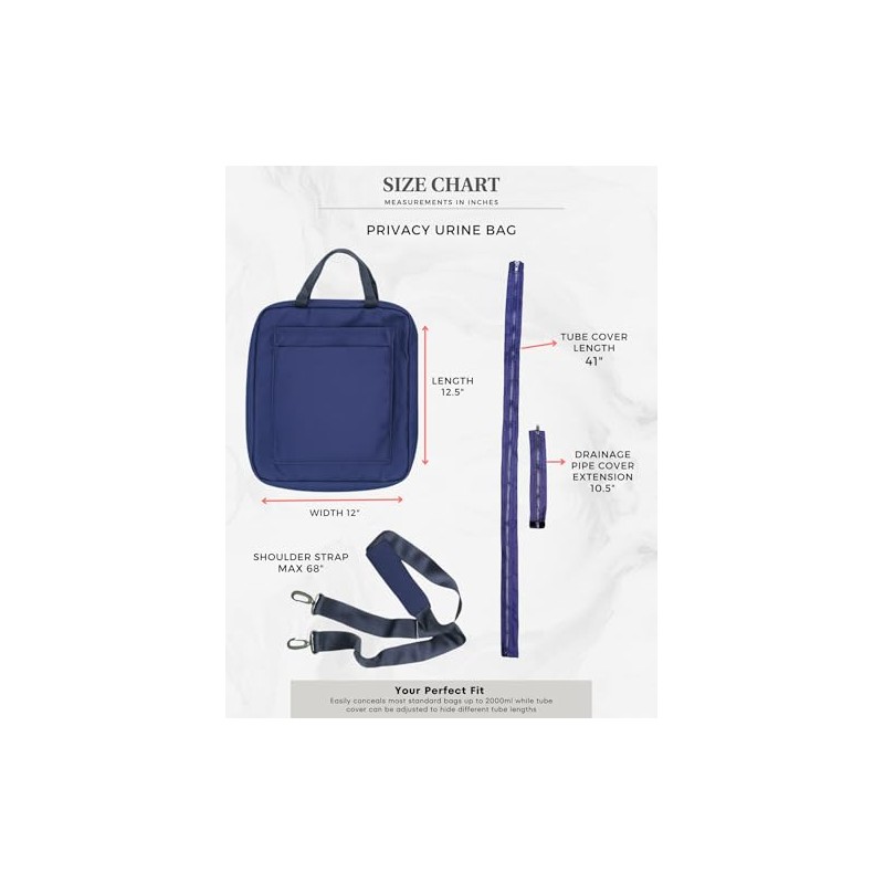 Inspired Comforts- Soporte para bolsa de drenaje de orina con
