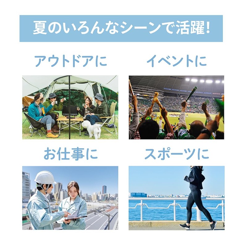 clear handy fan purple