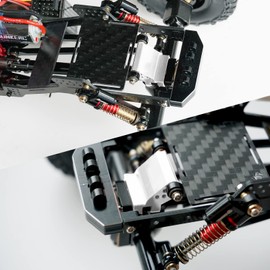 OGRC Adjustable Height Rear Axle Truss Upper Link Mount Aluminum Alloy Link Bracket for Axial SCX24 C10 JLU Gladiator Bronco Upgrade Part (Silver)