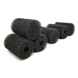 IAFVKAI 6X Pre-Filter Sponge for Aquarium Shrimp Fry Fish Tank Filter Pump Prefilter Sponge Replacement Foam Cover 2.4 X 1.4 Inch with 0.4" Hole Diameter