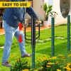 Fence Post Driver, 17 Inch Post Driver with Handle, 2.7