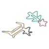 100pcs Paper Clips Lovely Christmas Tree and Deer Shape Metallic