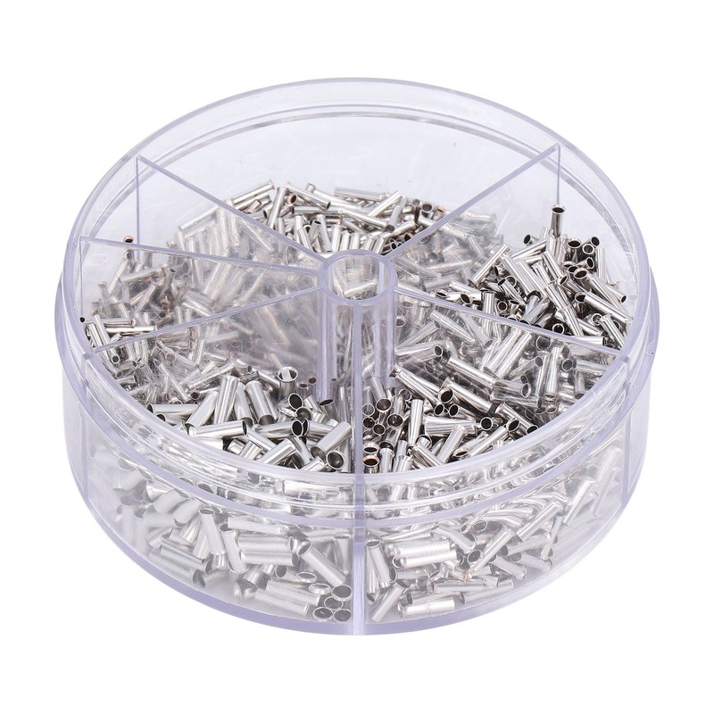 1900Pcs Wire Ferrule Non Insulated 0.52.5mm Connector Crimp Terminal 1422