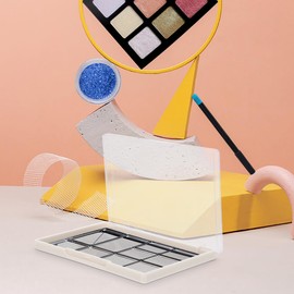 Healvian 5pcs Makeup Plate Magnet Palette Makeup Magnet Makeup Board Makeup Tray Magnet Eye Shadow Tray Eye Shadow Plate