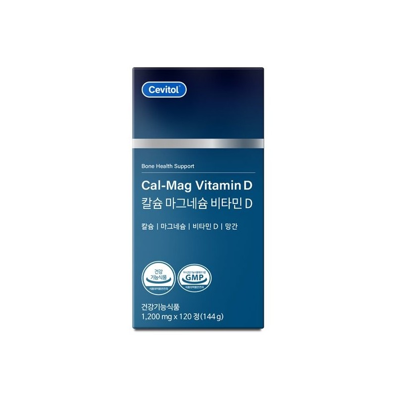 Cevitol 세비톨 칼슘 마그네슘 비타민D, 1,200mg x 120정, 3세트 Sabilol