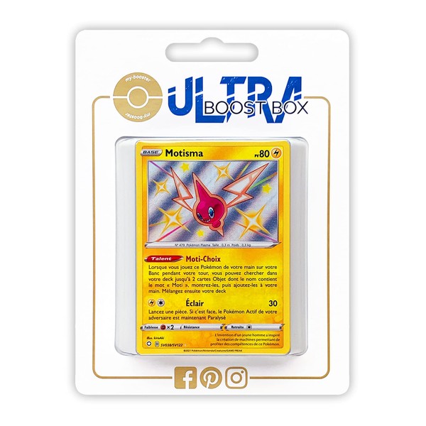 my-booster SWSH045-FR25-UB-SV038 Motisma (Rotom) SV038/SV122 Secret Iridescent Myboost X Epée