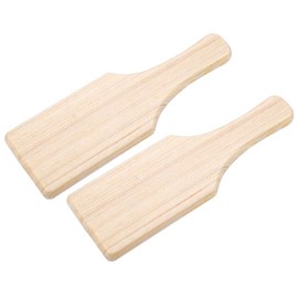 EXCEART 2Pcs Unfinished Wooden Clay Paddle Sorority Paddle Greek Fraternity Paddle Mud Tool Board Cover Clay Sculpture Modeling Board for Figurine Clay Pottery Manufacture Tools