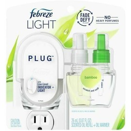 Febreze Fade Defy PLUG Air Freshener & Odor Fighter Starter Kit Oil Refill - (1) 0.87 fl. oz. Oil Refill (Bamboo)