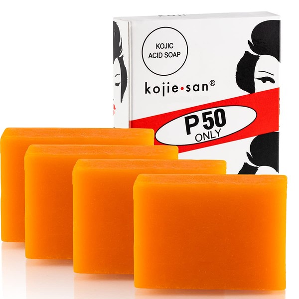 Original Kojie San Facial Beauty Soap - 4 Bars 65g - Guaranteed Authentic