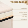 2BYF Storage Ottoman 30 Inch Large Hidden Storage Ottoman Foot