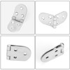 Pack of 4 Hinge, 180 Degree Hinge, Foldable, Zinc Alloy