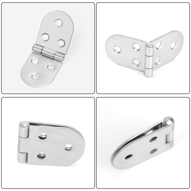 Pack of 4 Hinge, 180 Degree Hinge, Foldable, Zinc Alloy