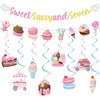 Yoyuspy 7th Birthday Decorations for Girls - 10PCS Sweet Sassy