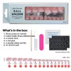 Press on Toenails for Women in 15 Sizes,30 Pcs Fits,French