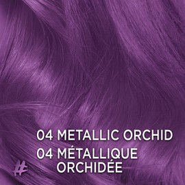 L'Oreal Paris Colorista Metallic Semi Permanent Hair Color for Blond Hair, 04 Orchid, Purple Hair Dye, 4 fl oz