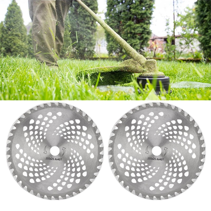 2PCS Lawn Trimmer Blade Head Alloy Steel 10in Accurate Cutting