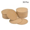 uxcell 95mm(3.74") Round Coasters 2mm Thick Cork Cup Mat Self-Adhesive