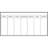 WallPops WPE98895 Whiteboard Weekly Calendar, White & Off-White