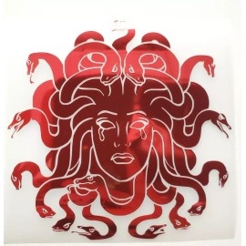 Red Crying Medusa Decal Art Sticker For Cars, Laptops, Tumblers, Etc Waterproof
