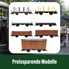 ML-Train Covered freight wagon, brown, self-construction wagon, garden railway gauge