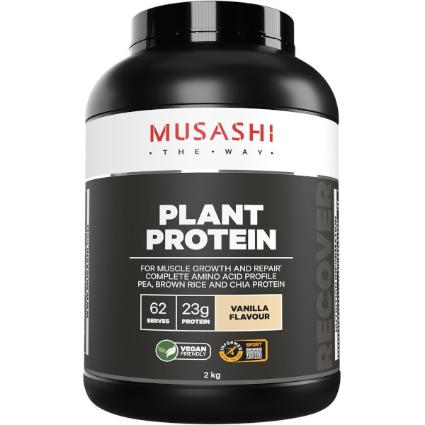 Musashi Plant Protein Powder - Vanilla 2kg