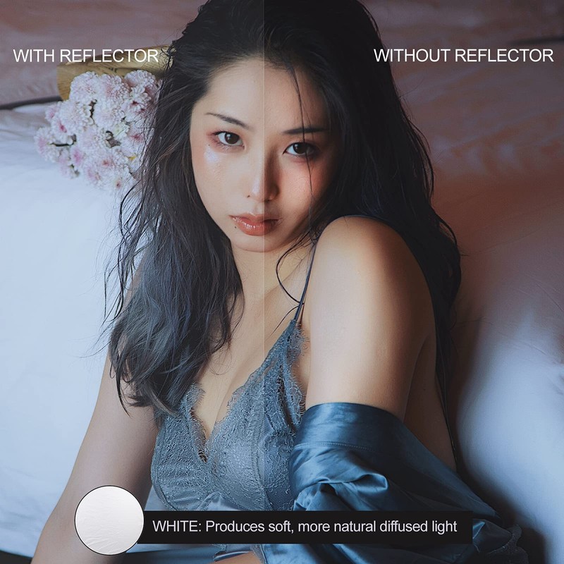 BOLLUMA 32"x32" Photography Light Reflector 5-in-1 Collapsible Multi Disc Lighting