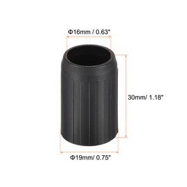 PATIKIL Pack of 6 Trekking Poles Tips Accessories 16 mm Replacement Protection for Outdoor Hiking Ski